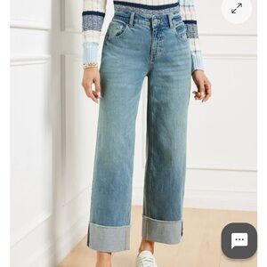 Talbots Petite Straight Ankle Cuff Jean